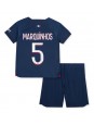 Paris Saint-Germain Marquinhos #5 Replika Hemmakläder Barn 2023-24 Kortärmad (+ byxor)